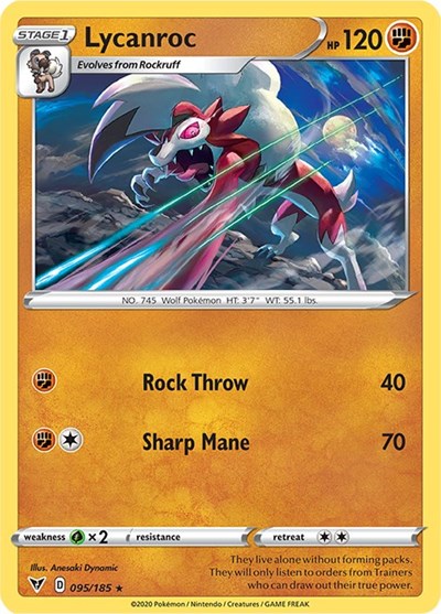 Lycanroc #95 Vivid Voltage