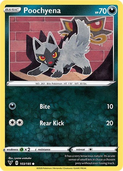 Poochyena #103 Vivid Voltage