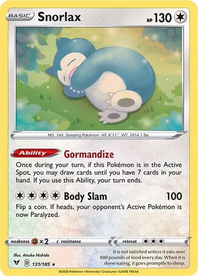 Snorlax #131 Vivid Voltage