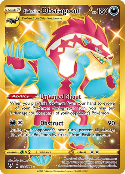Galarian Obstagoon #198 Vivid Voltage