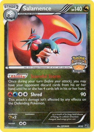 Salamence #8 League & Championship Cards