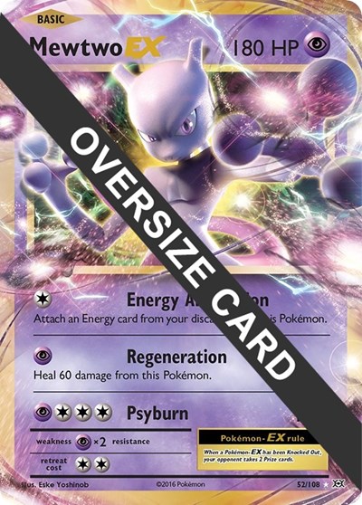 Mewtwo EX #52 Jumbo Cards