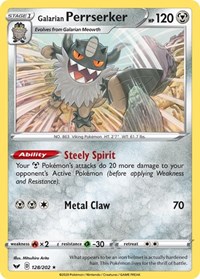 Galarian Perrserker 128/202 #128 Deck Exclusives