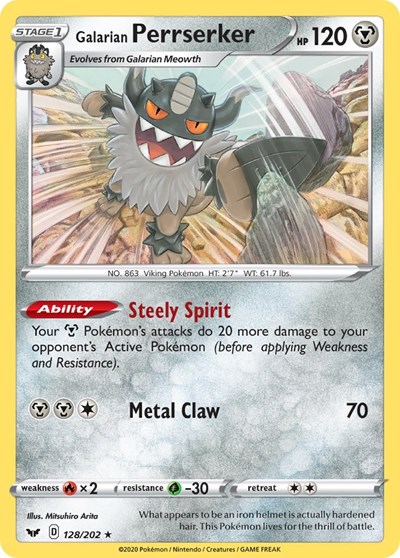 Galarian Perrserker 128/202 #128 Deck Exclusives