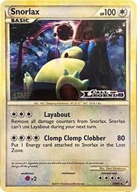 Snorlax (Prerelease) [Staff] #33 Nintendo Promos