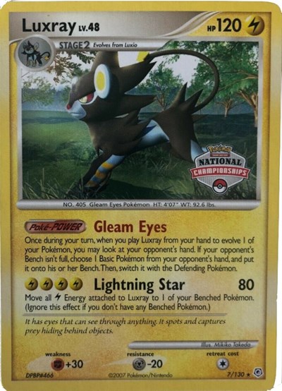 Luxray #7 League & Championship Cards