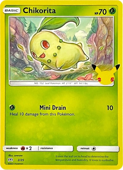Chikorita #2 McDonald's 25th Anniversary Promos