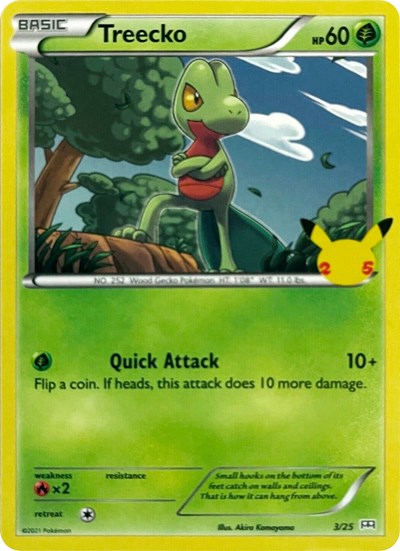 Treecko #3 McDonald's 25th Anniversary Promos