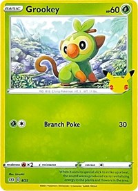 Grookey #8 McDonald's 25th Anniversary Promos