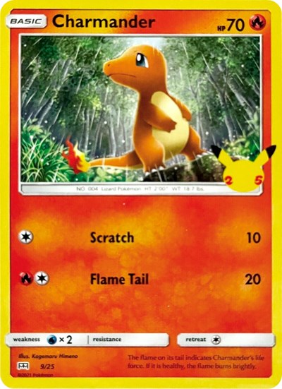 Charmander #9 McDonald's 25th Anniversary Promos