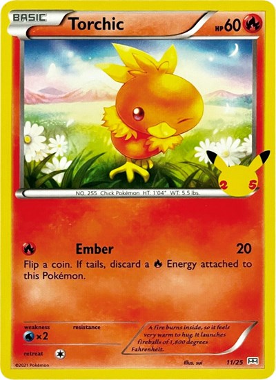 Torchic #11 McDonald's 25th Anniversary Promos