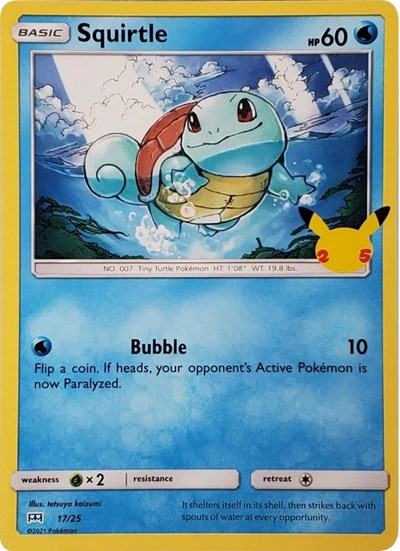 Squirtle #17 McDonald's 25th Anniversary Promos