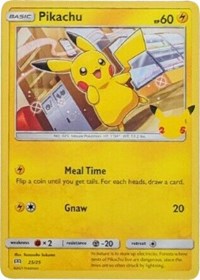 Pikachu #25 McDonald's 25th Anniversary Promos