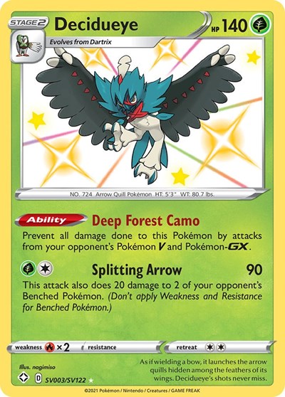 Decidueye #SV003 Shining Fates: Shiny Vault