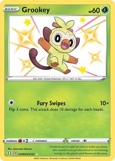 Grookey #SV004 Shining Fates: Shiny Vault