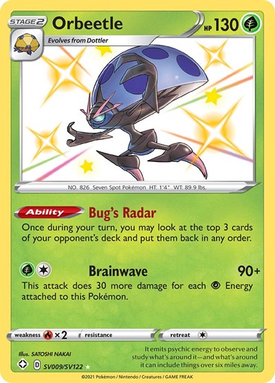 Orbeetle #SV009 Shining Fates: Shiny Vault