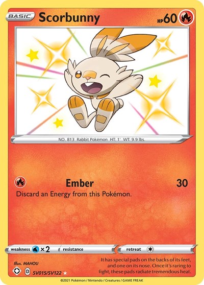 Scorbunny #SV015 Shining Fates: Shiny Vault