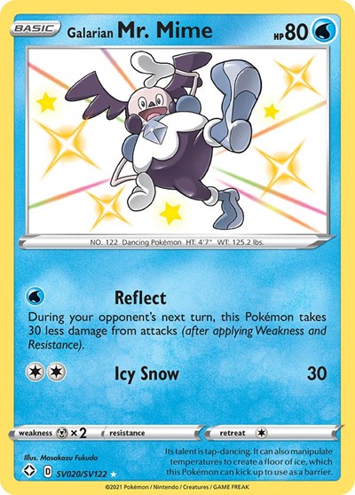 Galarian Mr. Mime #SV020 Shining Fates: Shiny Vault