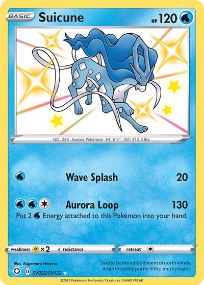 Suicune #SV022 Shining Fates: Shiny Vault