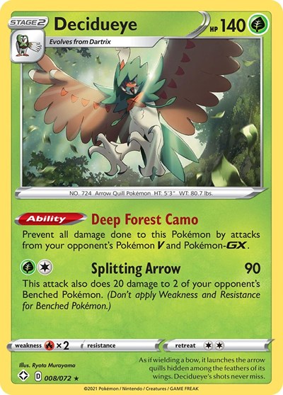 Decidueye #8 Shining Fates