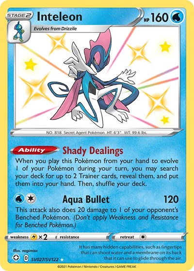Inteleon #SV027 Shining Fates: Shiny Vault
