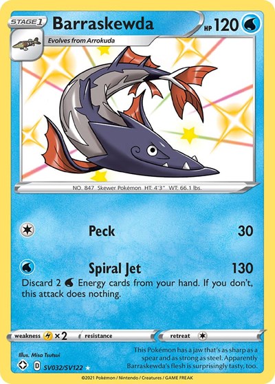 Barraskewda #SV032 Shining Fates: Shiny Vault