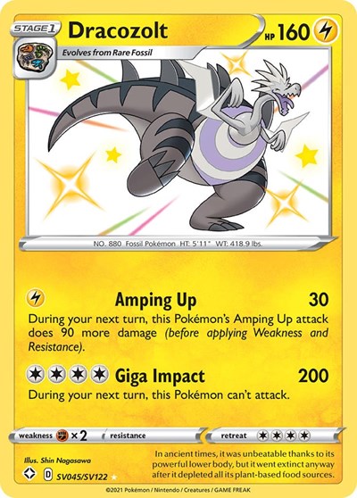 Dracozolt #SV045 Shining Fates: Shiny Vault