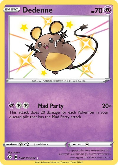 Dedenne #SV051 Shining Fates: Shiny Vault
