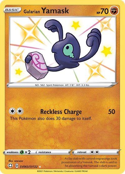 Galarian Yamask #SV065 Shining Fates: Shiny Vault