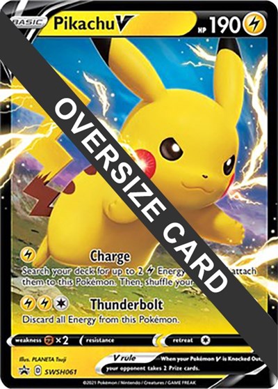 Pikachu V #SWSH061 Jumbo Cards