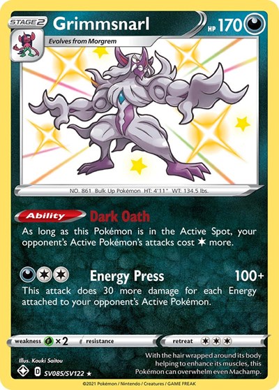 Grimmsnarl #SV085 Shining Fates: Shiny Vault