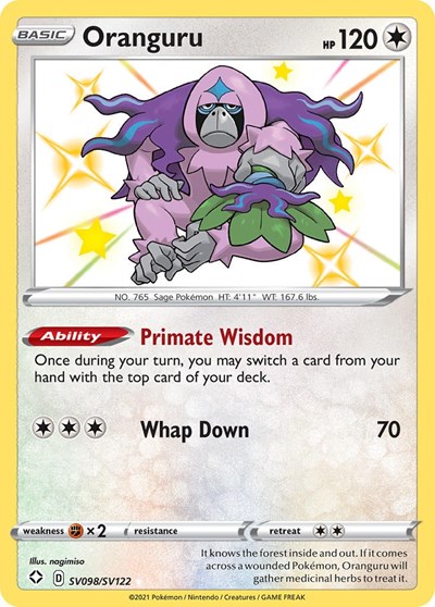 Oranguru #SV098 Shining Fates: Shiny Vault