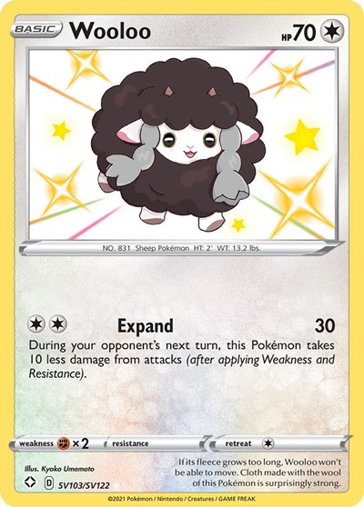 Wooloo #SV103 Shining Fates: Shiny Vault