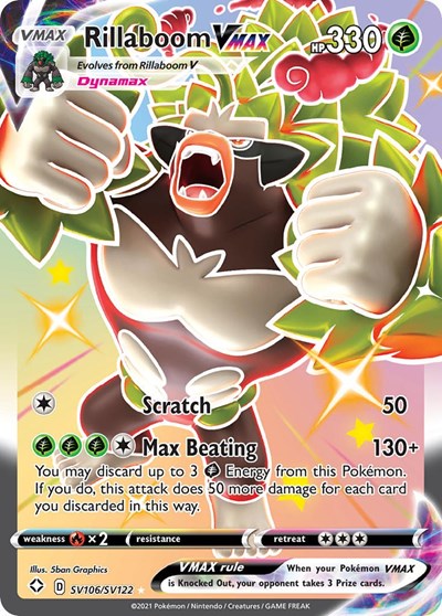 Rillaboom VMAX #SV106 Shining Fates: Shiny Vault