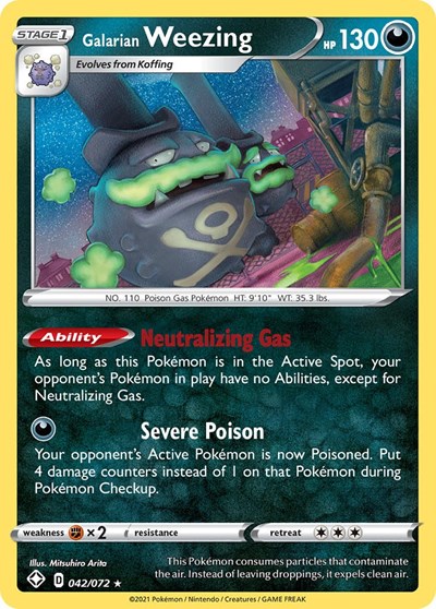 Galarian Weezing #42 Shining Fates