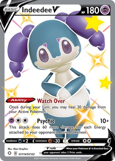Indeedee V #SV114 Shining Fates: Shiny Vault