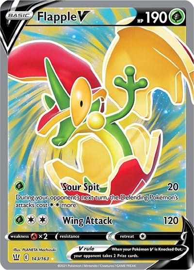 Flapple V #143 Battle Styles