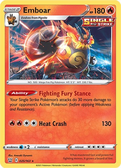 Emboar #25 Battle Styles