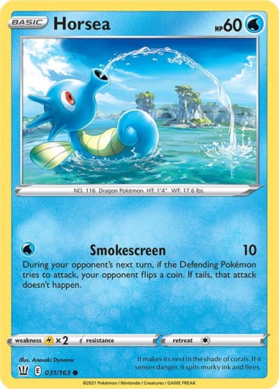 Horsea #31 Battle Styles
