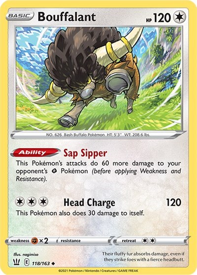 Bouffalant #118 Battle Styles