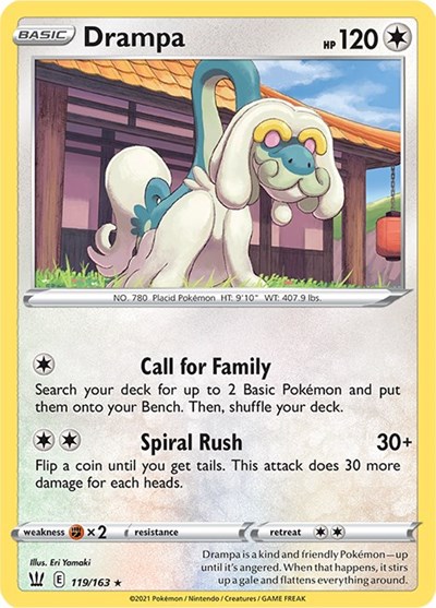 Drampa #119 Battle Styles
