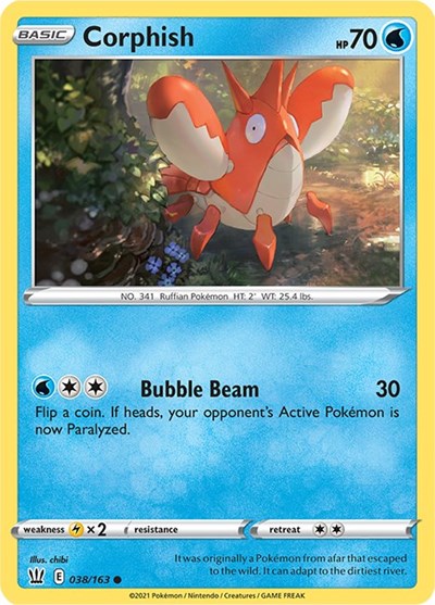Corphish #38 Battle Styles