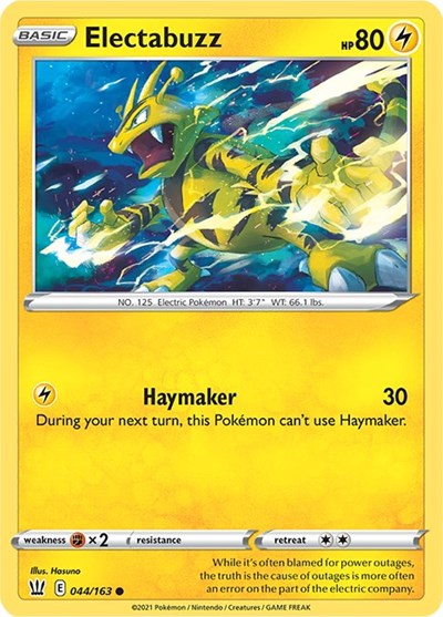 Electabuzz #44 Battle Styles