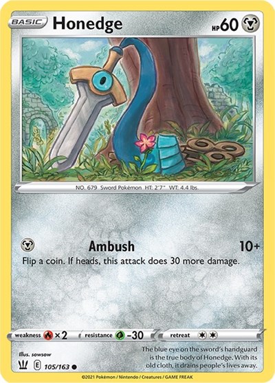 Honedge #105 Battle Styles