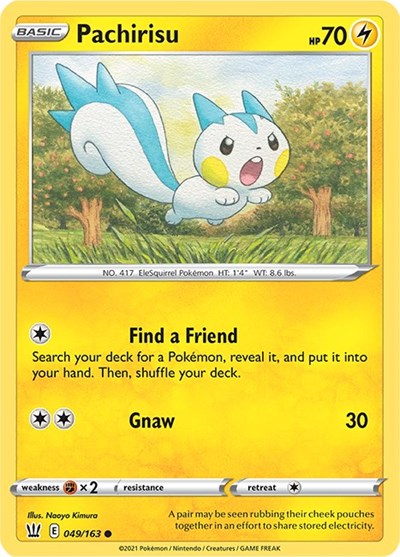Pachirisu #49 Battle Styles