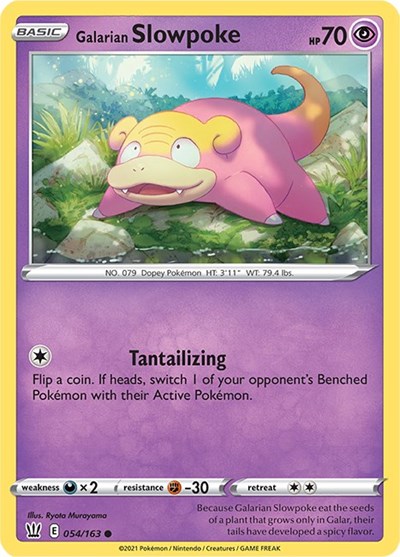 Galarian Slowpoke #54 Battle Styles
