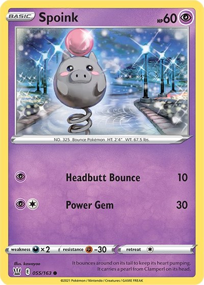Spoink #55 Battle Styles