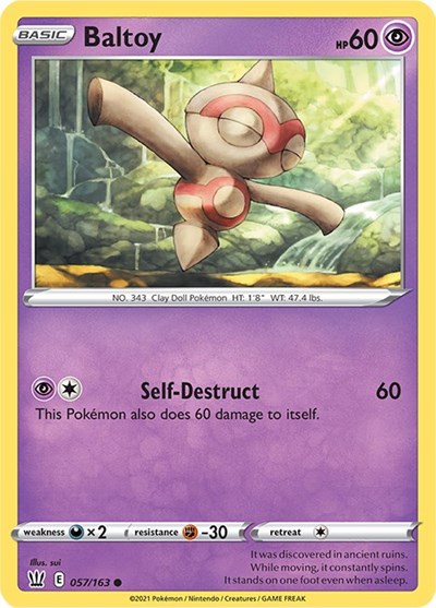 Baltoy #57 Battle Styles