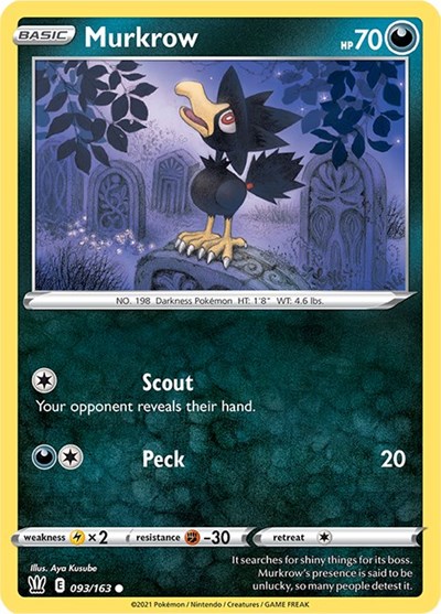 Murkrow #93 Battle Styles