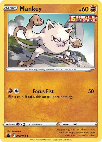 Mankey #66 Battle Styles